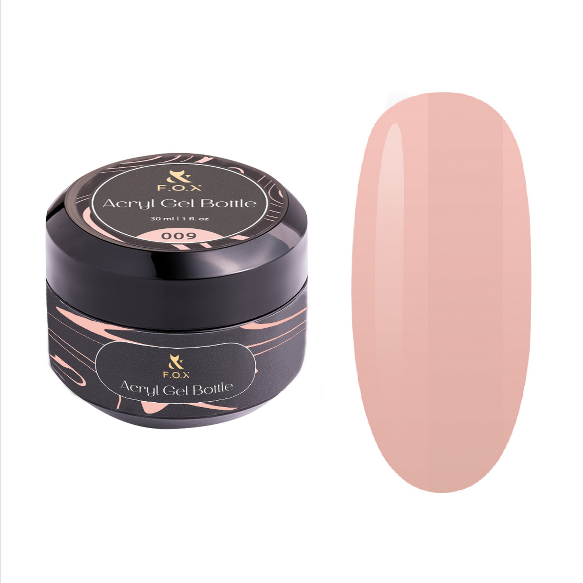 Akrylový gel Bez Tpo Láhev s akrylovým gelem 009 Fox Nails Professional 30 ml