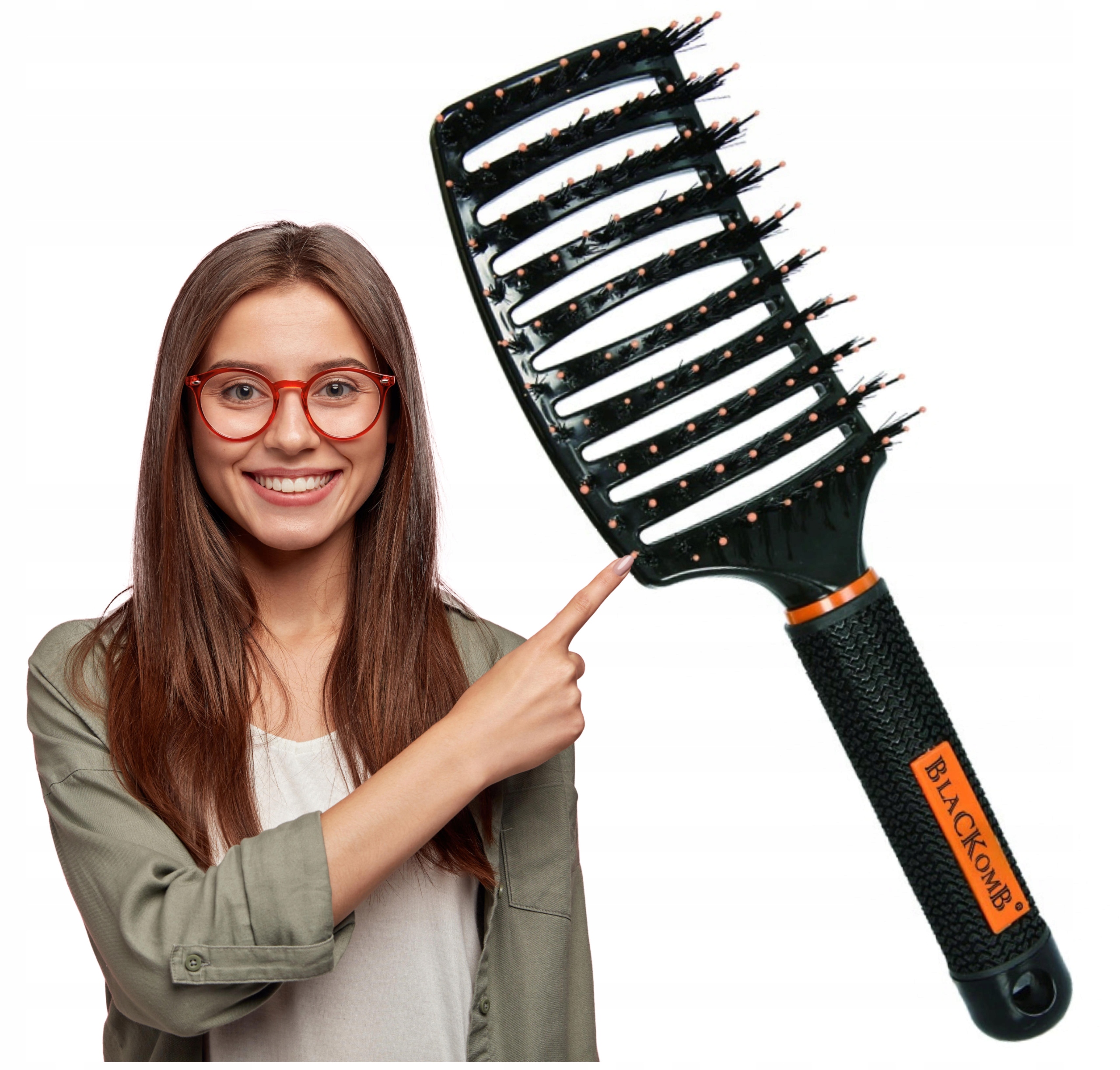 

Profilowana Szczotka do włosów z Włosiem Dzika