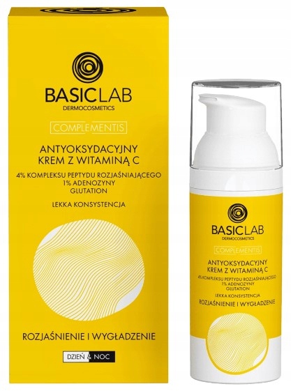 Basiclab Antyoksydacyjny krem z witaminą C lekka konsystencja 50 ml