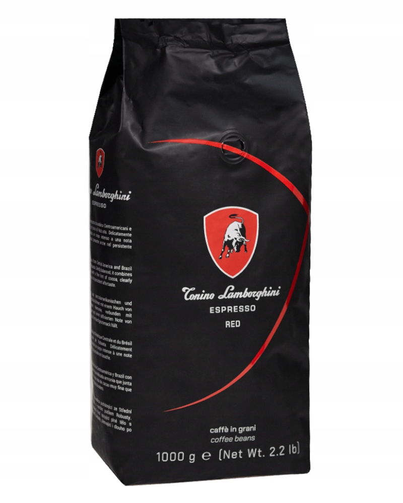 Kawa ziarnista Tonino Lamborghini Red 1 kg videobook z przepisami