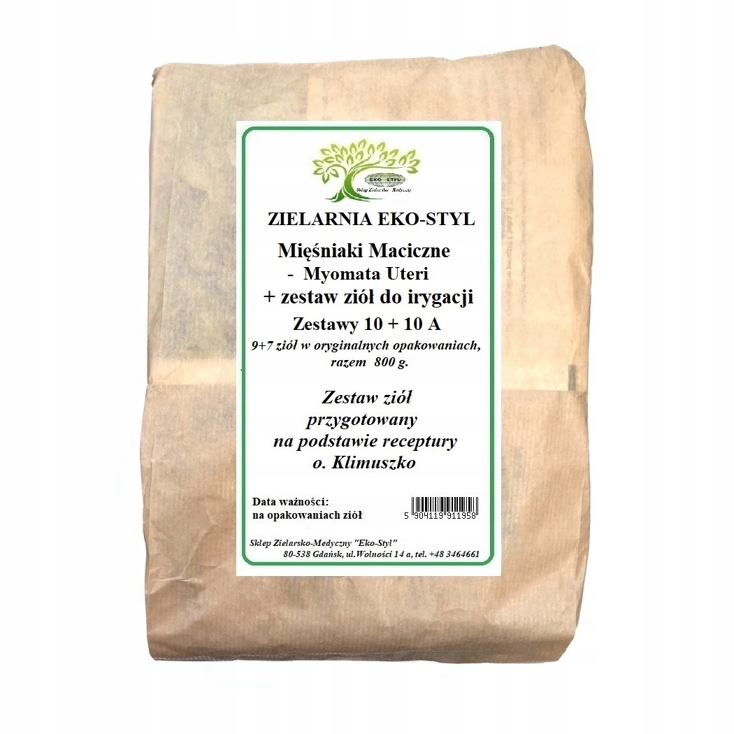 Mięśniaki Zestaw 10a Zioła EkoStyl/wg O.Klimuszko