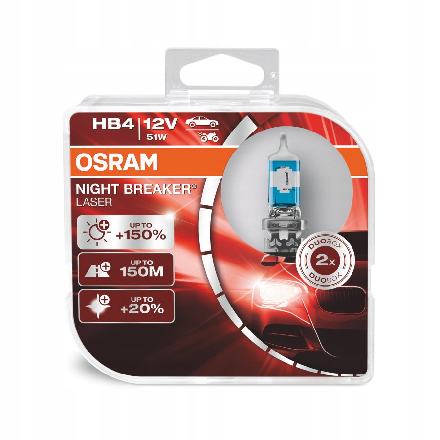

Osram żarówka HB4 12V Night Breaker Laser 150%
