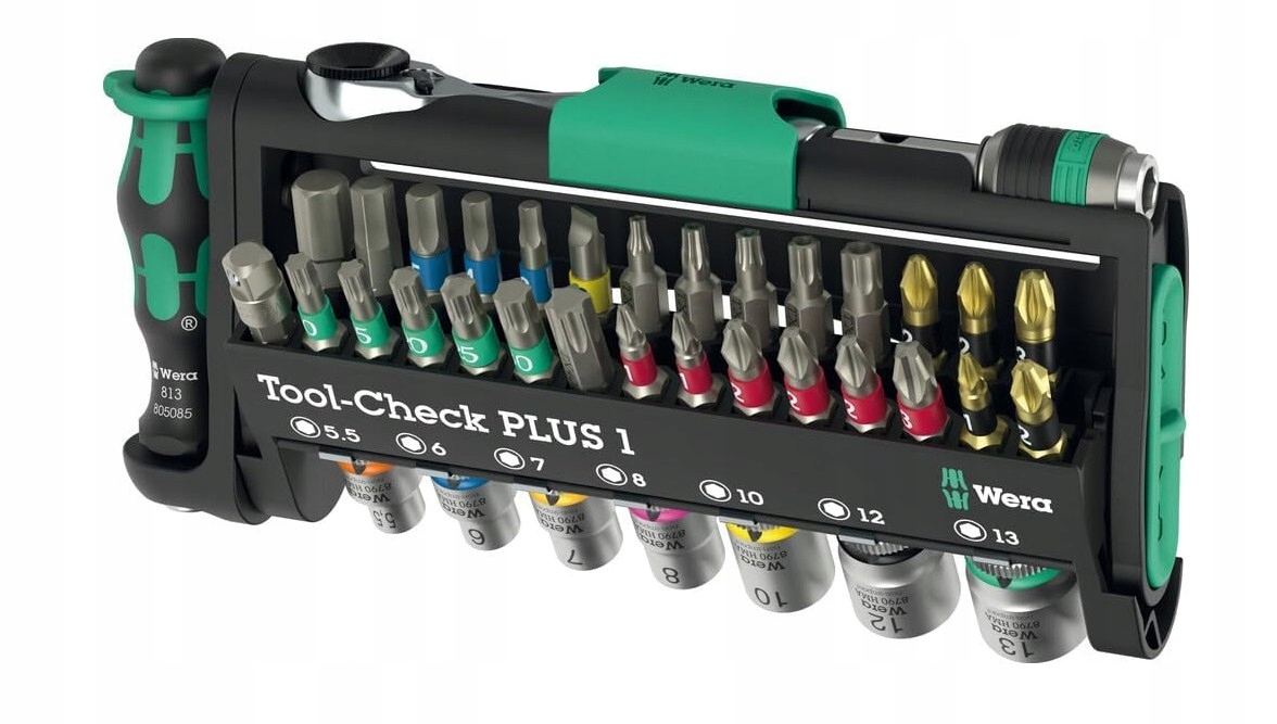 Wera Tool-Check Plus 1 bitový nástavec, račňa 1/4 palca 39 ks 05049055001
