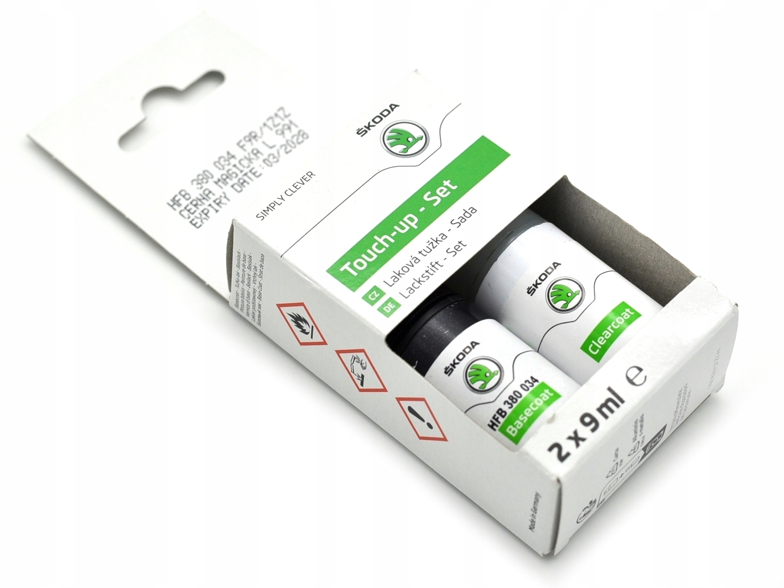 zestaw lakier zaprawka Skoda black magic Perleffekt F9R/1Z1Z