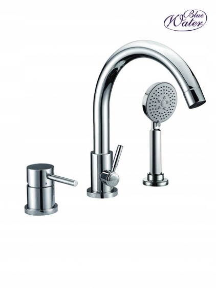 

Bateria Wannowa 3-OTWOROWA Stojąca Nawannowa Chrom