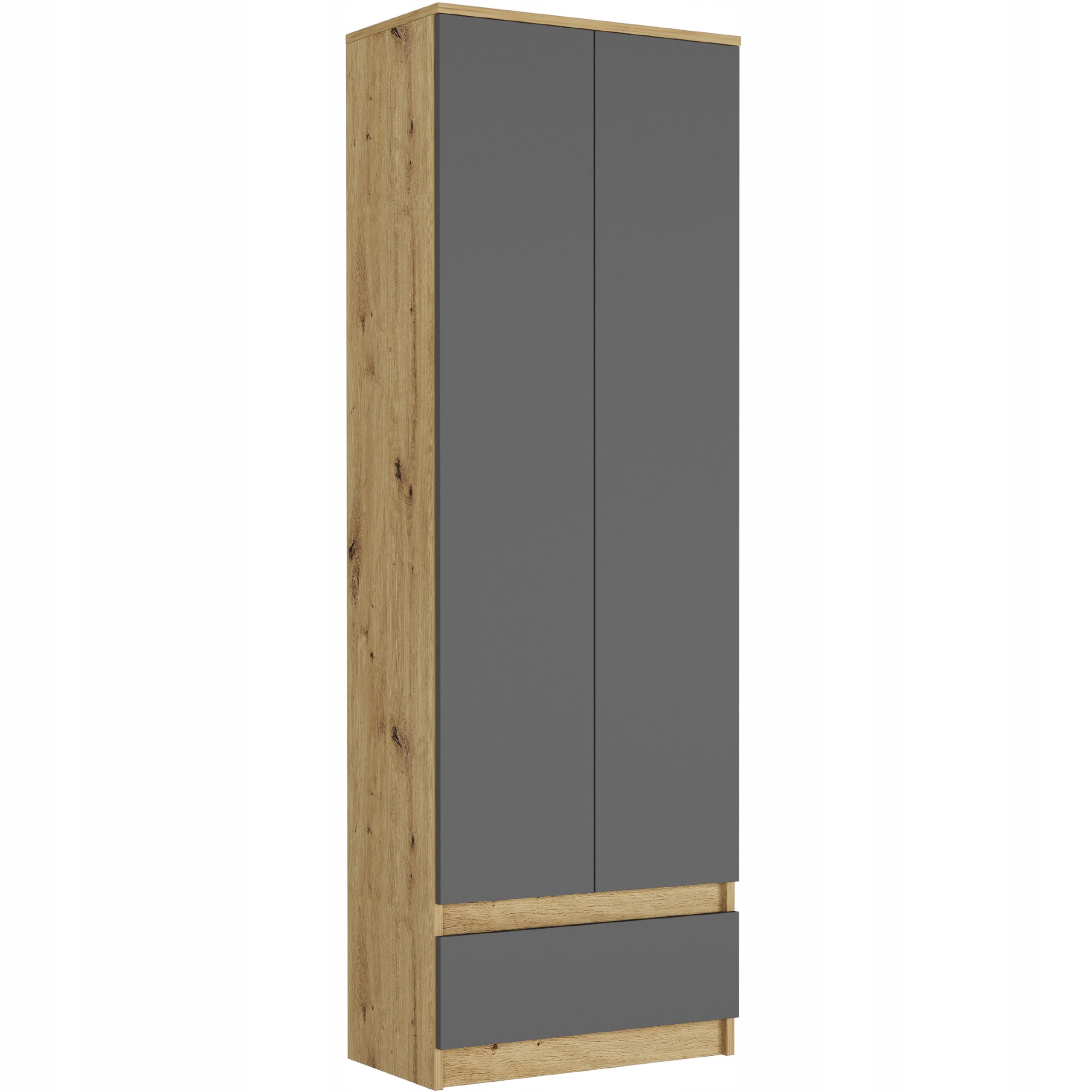 Szafa regał biurowy książki 60cm B-4 ARTISAN MIX ANTRACYT