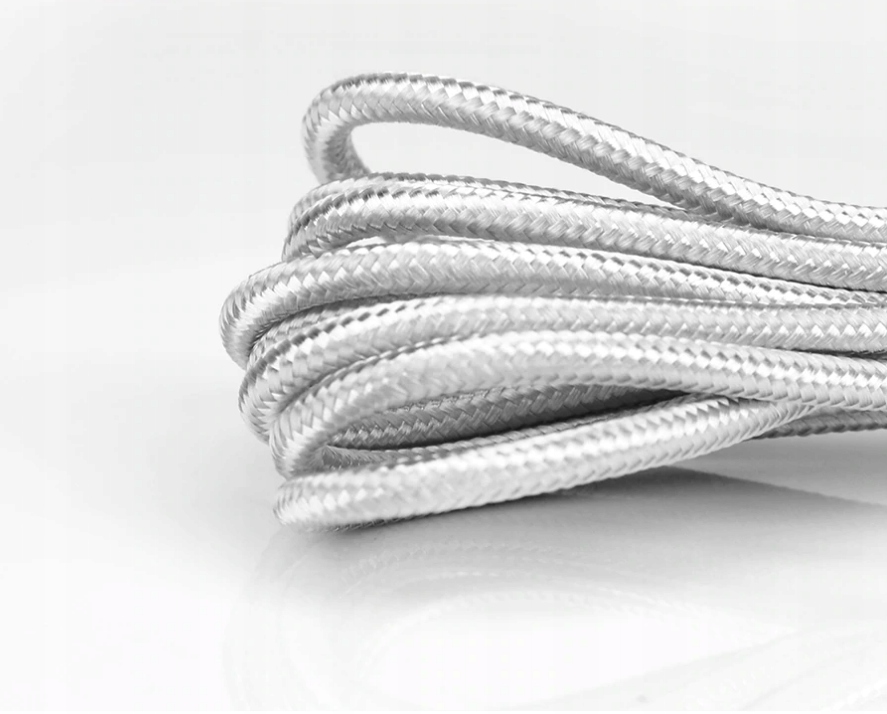 KABEL 3w1 DO ŁADOWARKA do IPHONE MICRO USB TYP-C Kolor srebrny