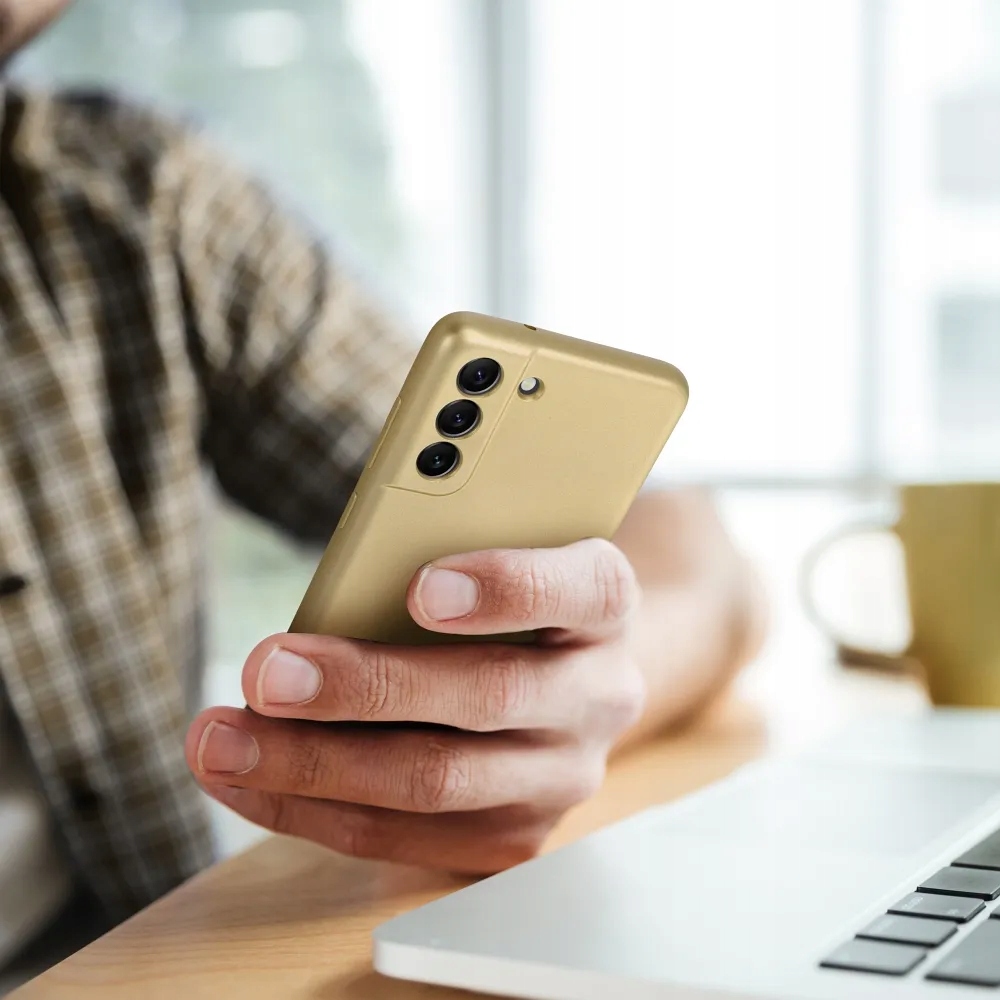 Futerał do Samsung A57 5G Metallic złoty