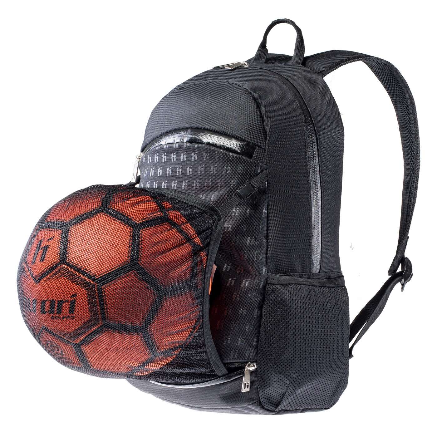 Plecak szkolny Huari Citaros 15L z miejscem na piłkę czarny lekki