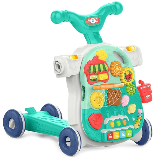 PCHACZ CHODZIK STOLIK EDUKACYJNY HULAJNOGA JEŹDZIK Zestaw Interaktywny 5w1 Wiek dziecka 12 m +