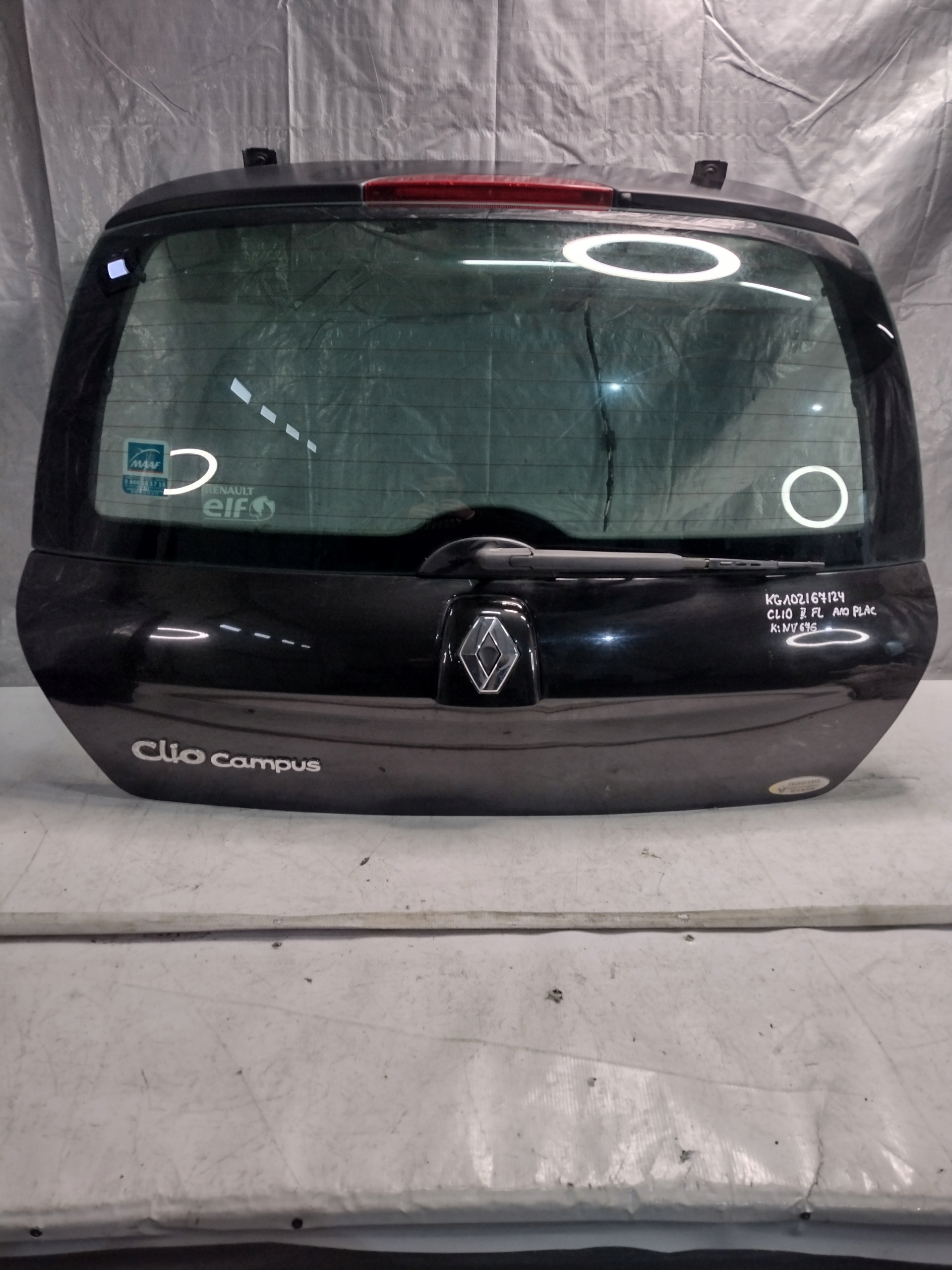 trunk door boot Renault Clio II Campus k: NV676