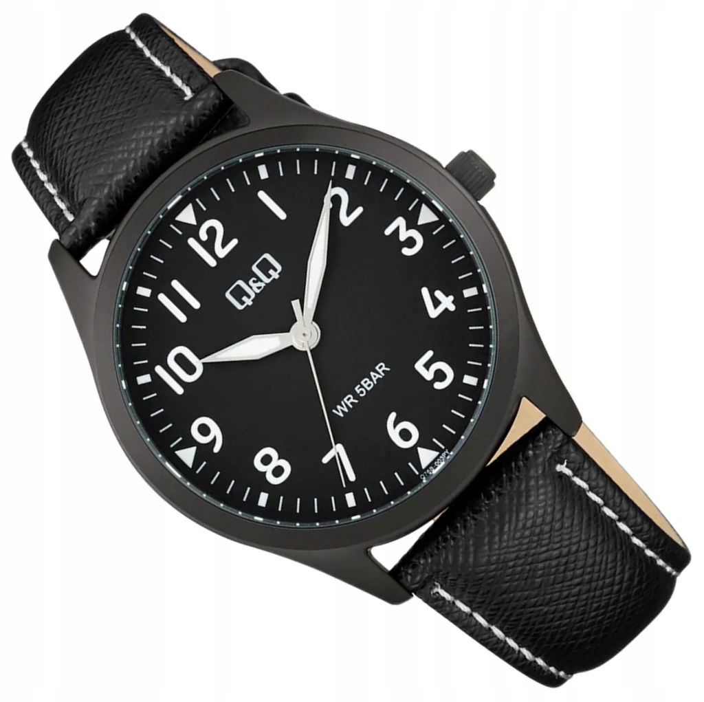 Klasický Sportovní Vodotěsný Černý Pánské Hodinky Q76B-003P
