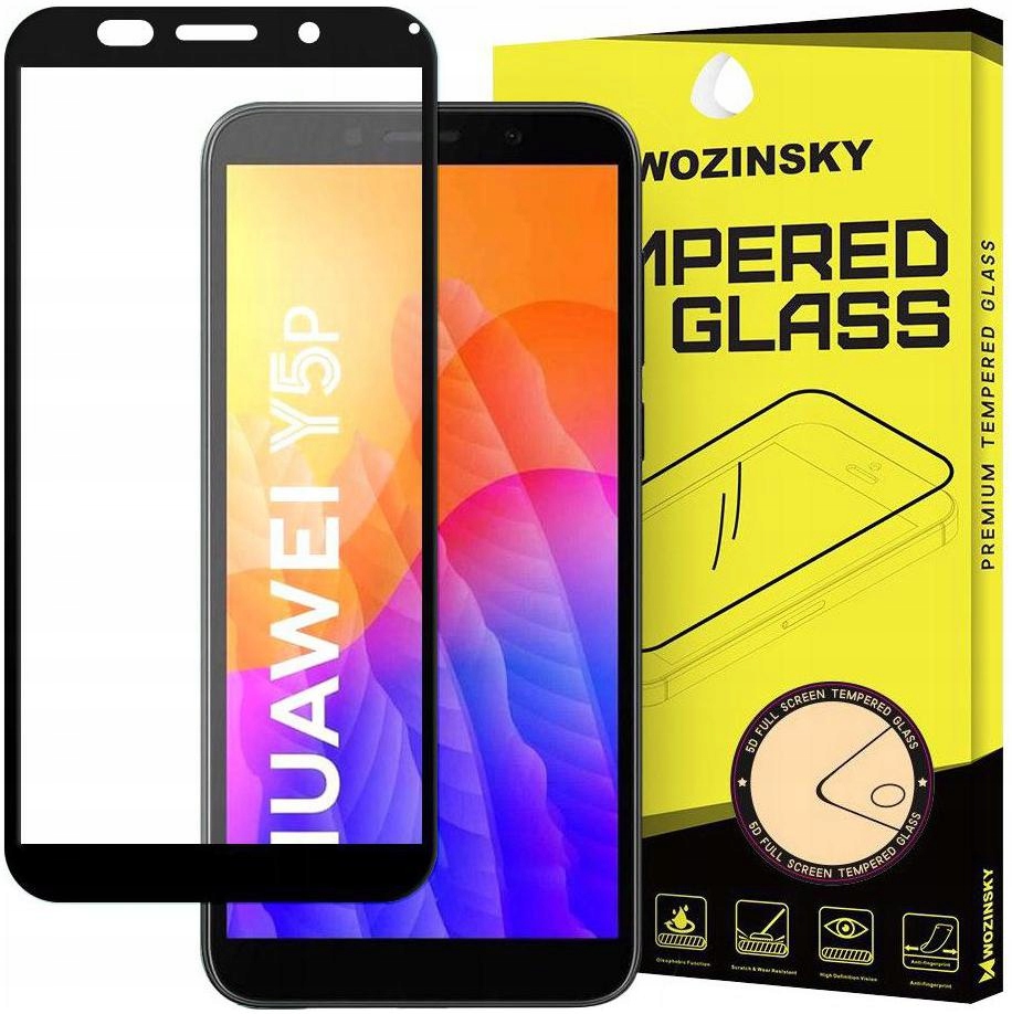 

Szkło 5D Full Glue do Huawei Y5P Solidne Mocne