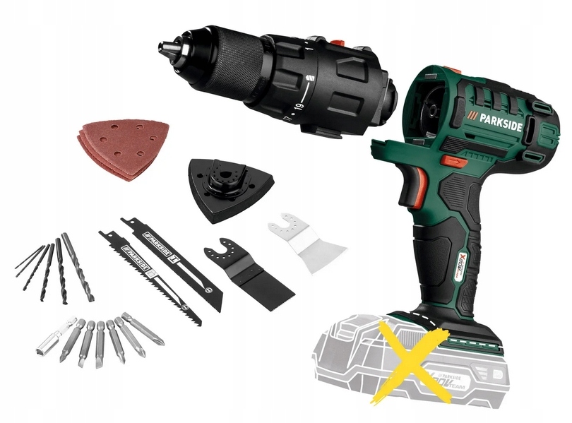 Akumulatorowe narzędzie wielofunkcyjne 20 V, 3 w 1 PKGA 20-Li C2,