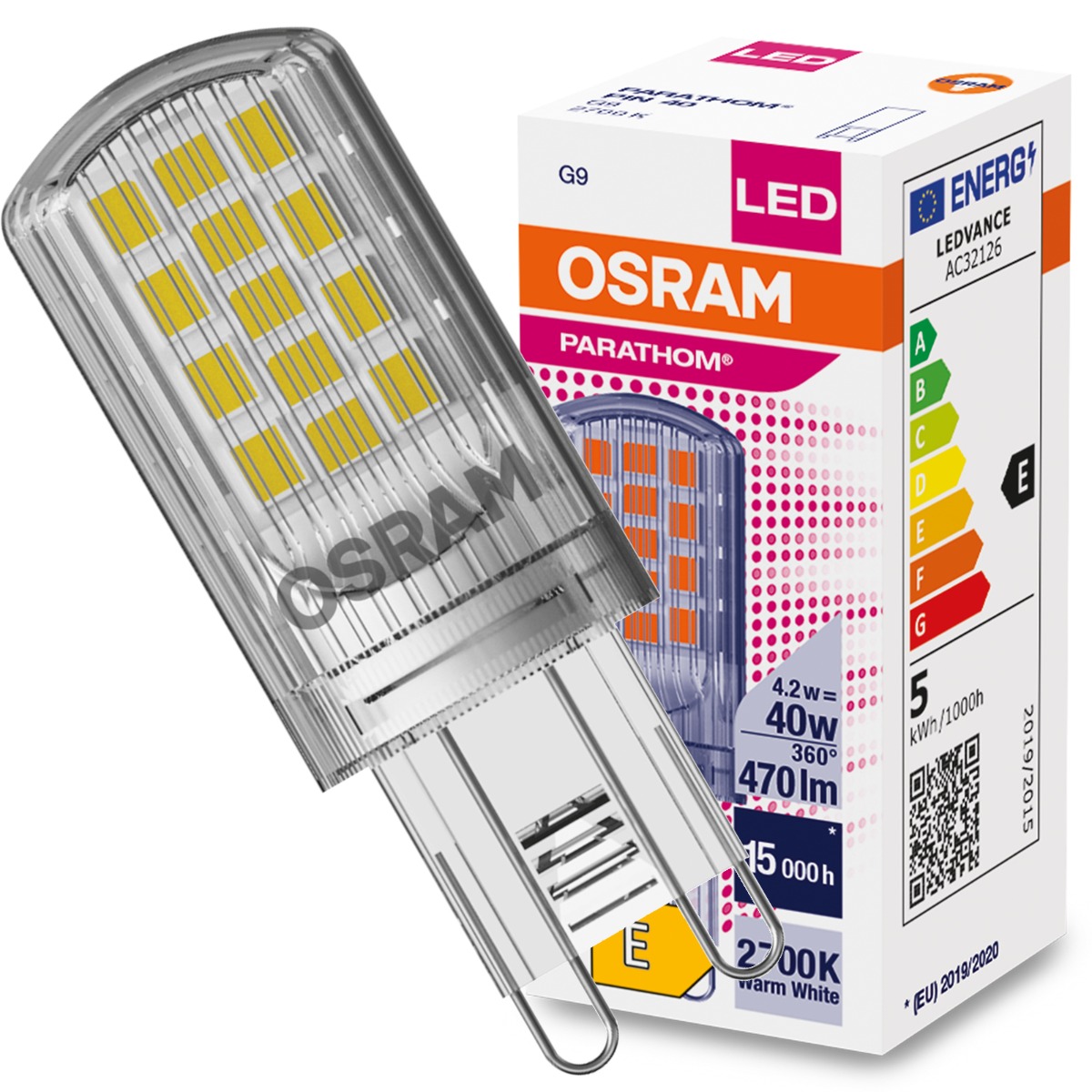

Żarówka Led G9 Kapsułka 4,2W 40W 2700K 230V Osram