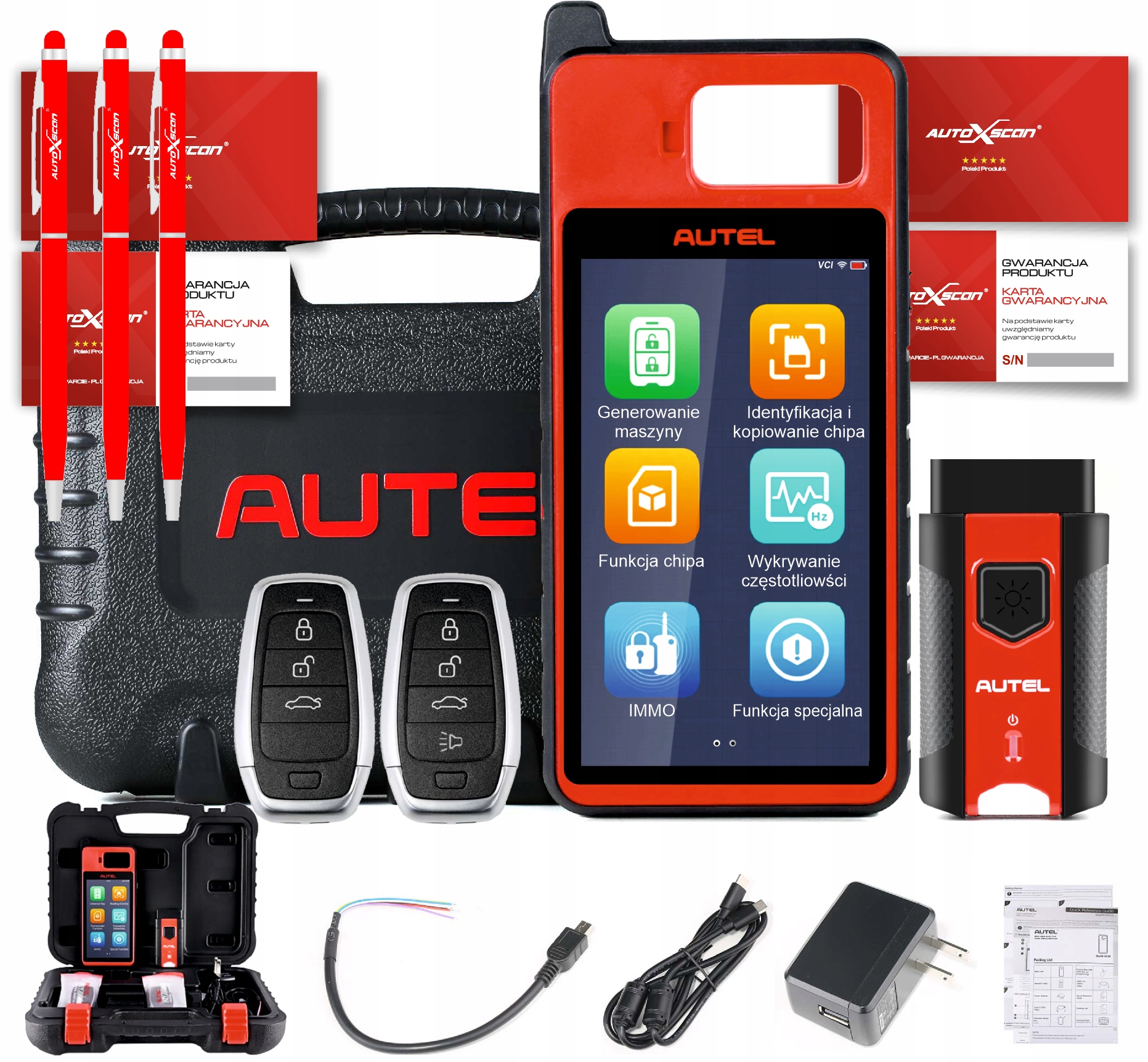 

Autel KM100 Programator Kluczy Immo 2 Szt Key