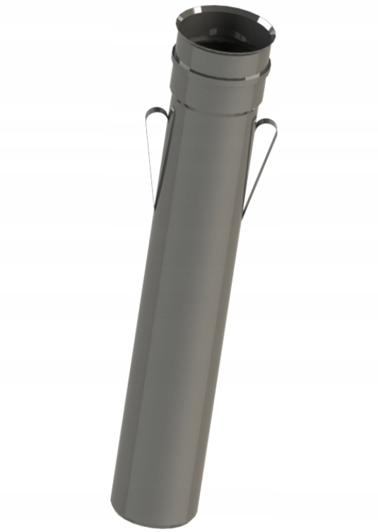 Kk Trubka s ušima, průměr 100 mm, 0,5 m, plynová vložka, plynový olej, turbo olej s těsněním