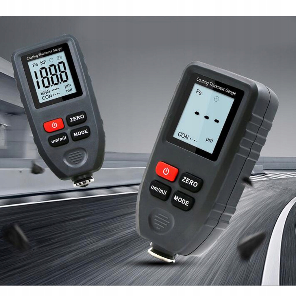 Grubość powłoki Grubość lakieru samochodowego Model cyfrowy miernik grubości malowania