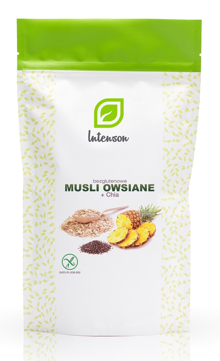 Musli Owsiane z Nasionami Chia 200g Intenson 11835125143 Allegro.pl