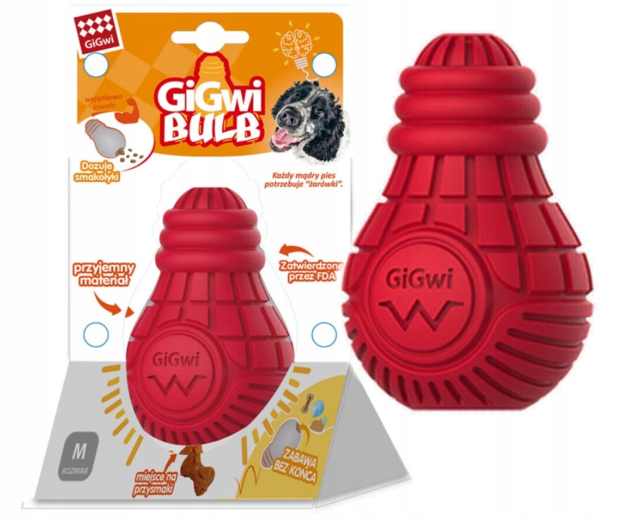 

GiGwi Bulb zabawka dla psa żarówka gryzak rozm. M