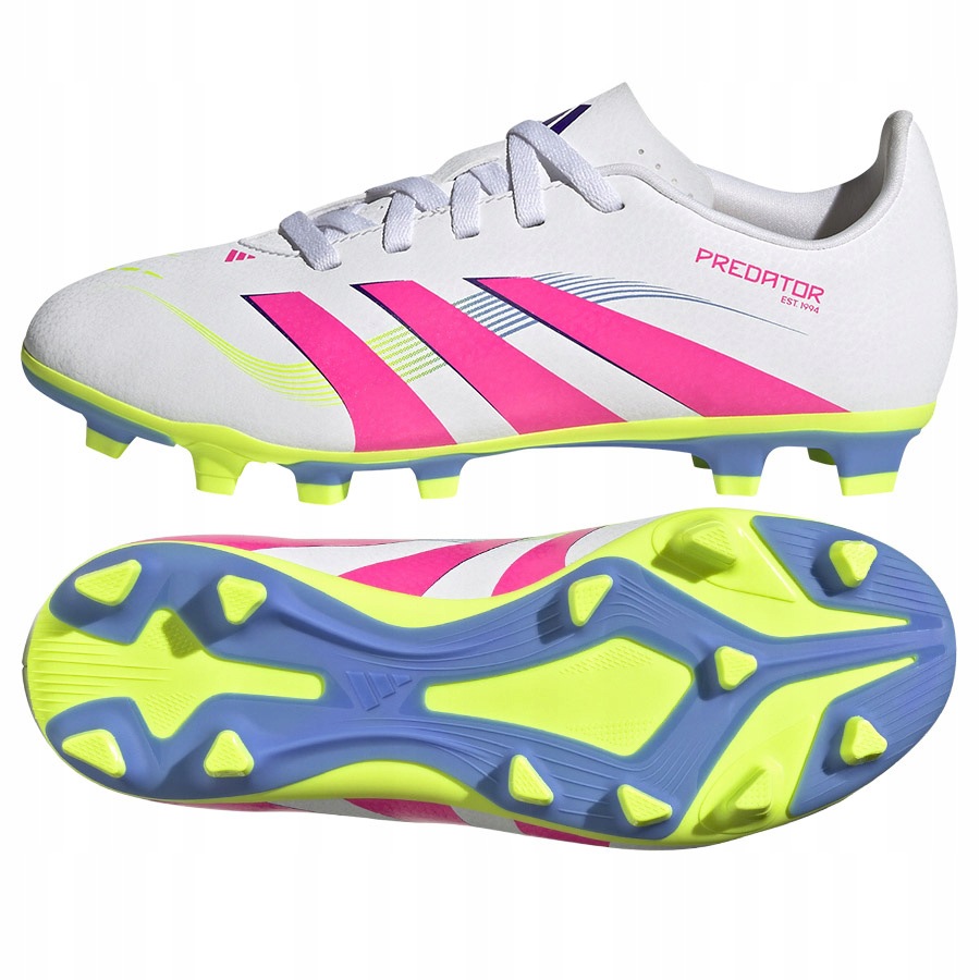 Juniorské kopačky adidas Predator Club Fg/mg bílé ID3810 vel.