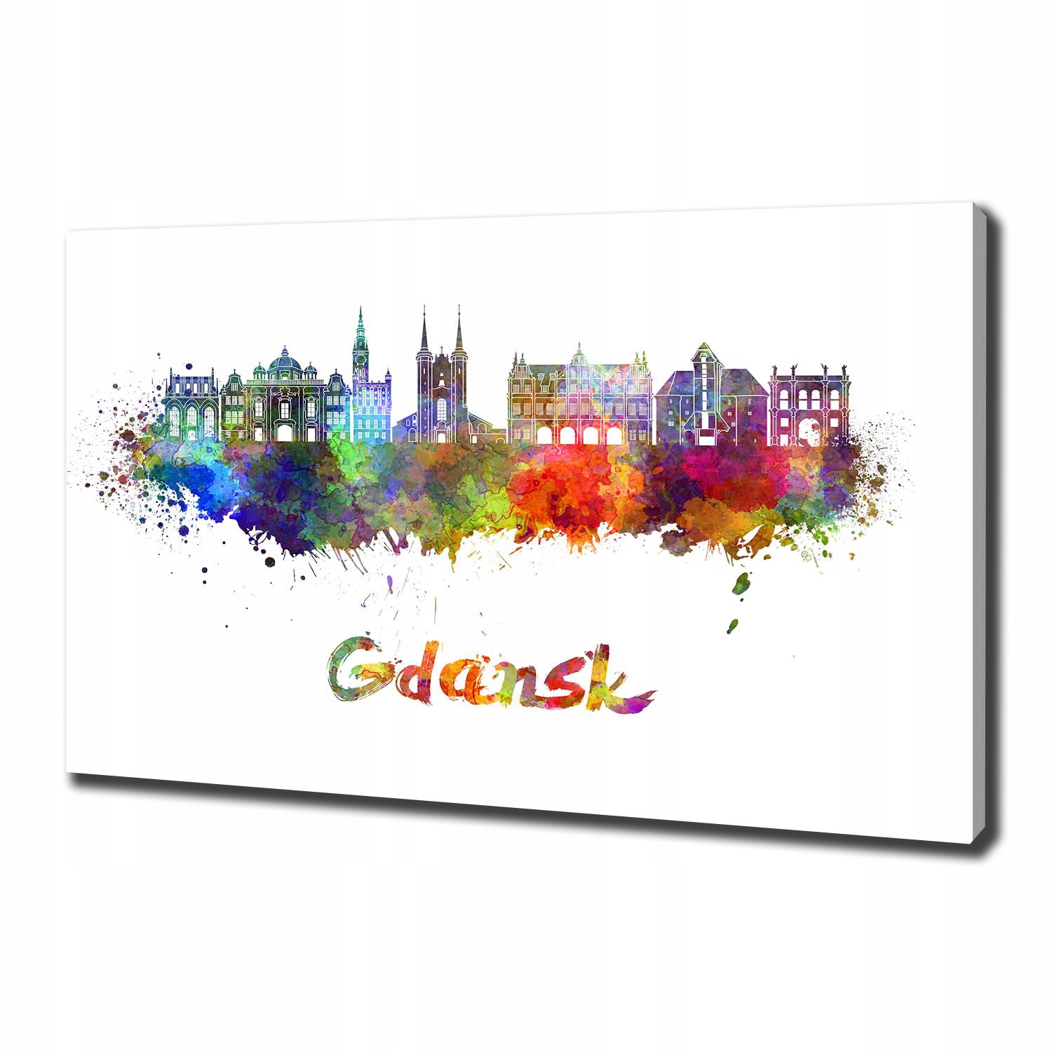 

Foto obraz na płótnie Kolorowy Gdańsk 100x70 cm