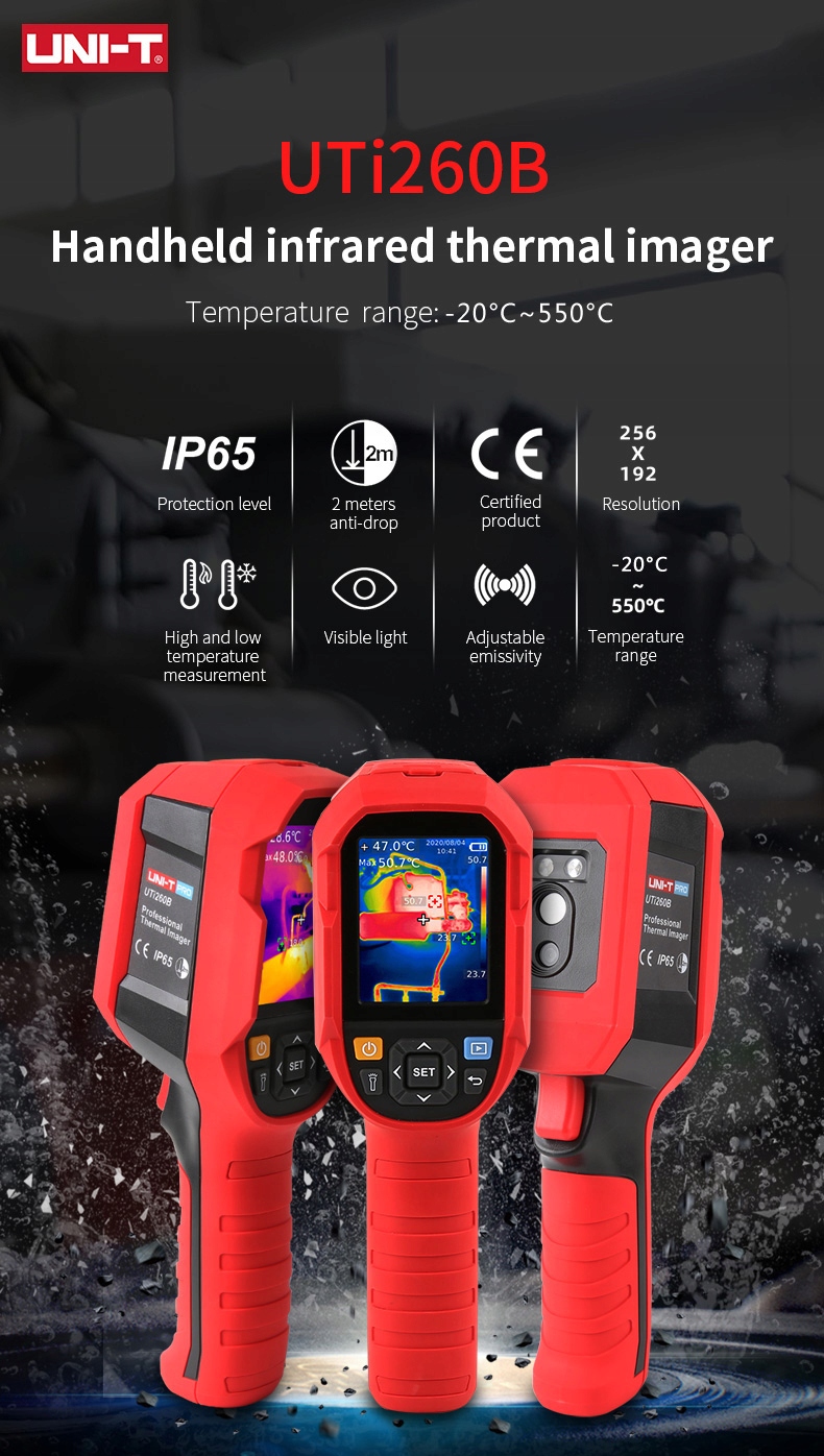 KAMERA TERMOWIZYJNA 260B PODCZERWIEŃ EKRAN LCD 2.8 Kolor czerwony