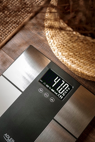 Waga Łazienkowa Analityczna Elektroniczna Smart z Lcd Adler AD8165 225 KG