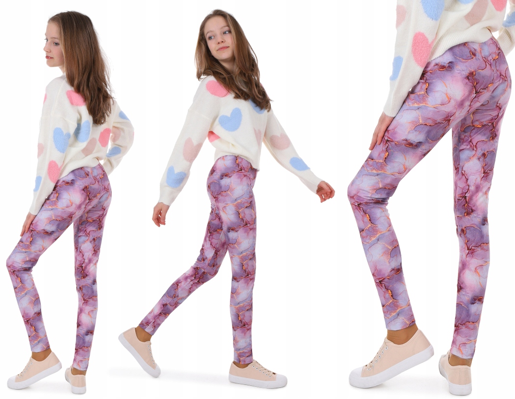 

Legginsy wzorzyste, Druk Cyfrowy 164 Kropek 08