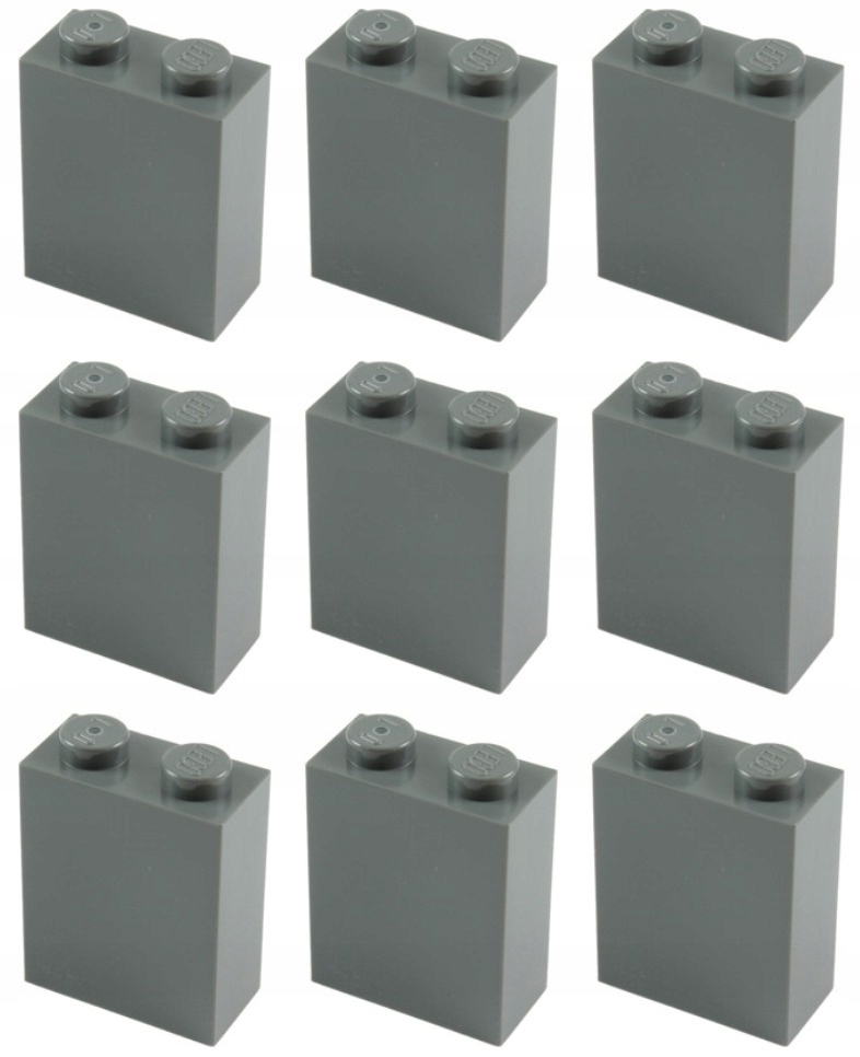 

Lego 3245c Klocek Słup 1x2x2 szary cie (15g) 9 szt