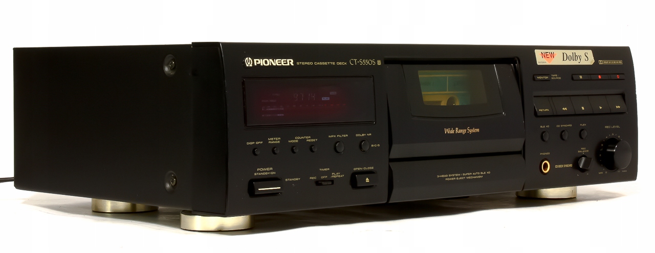 МАГНИТОФОН PIONEER CT-S550S / 3 ГОЛОВКИ / DOLBY S / BLE / AUDIOSHOCK