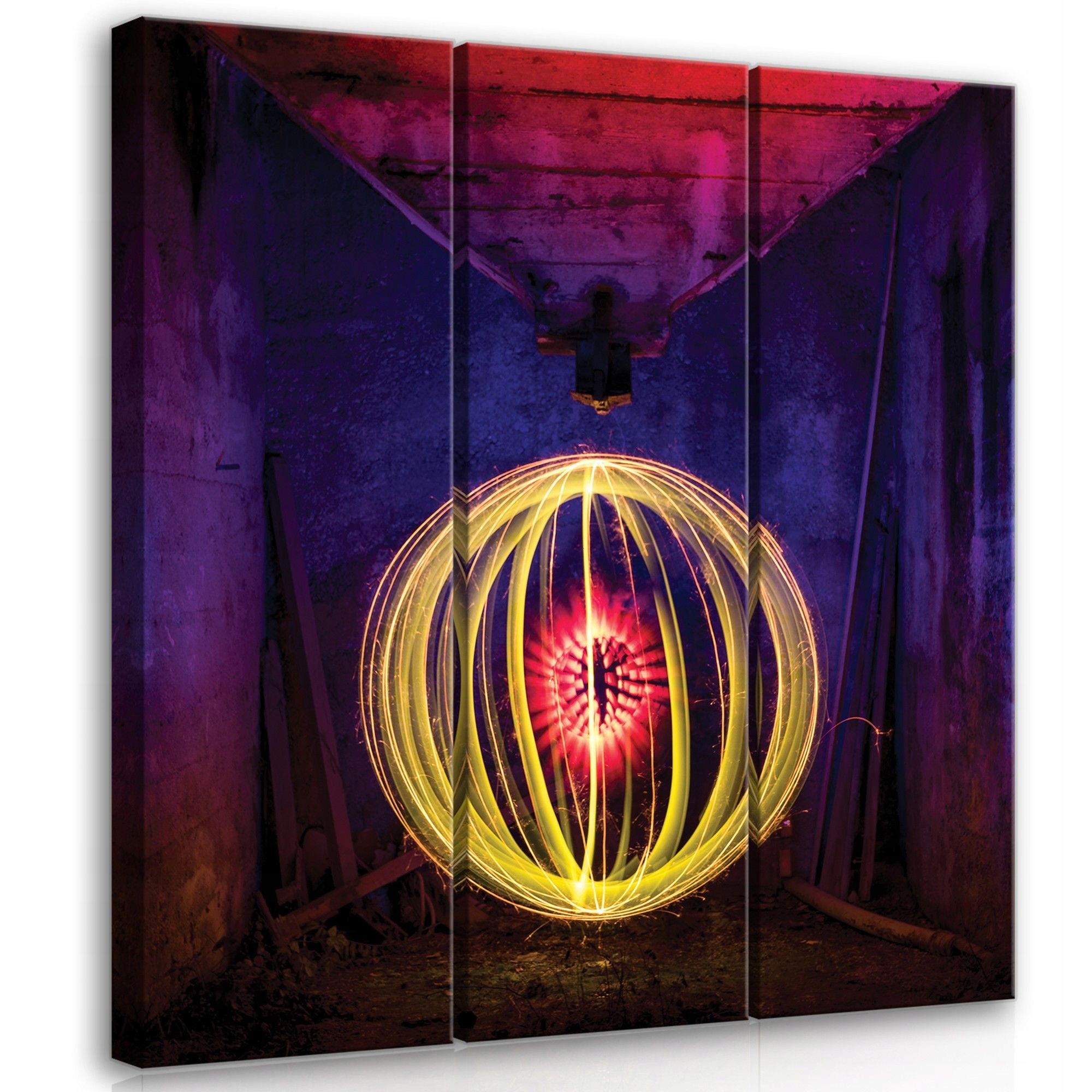 Obraz 90x100 Malířství světlem light painting abstrakce moderní umění