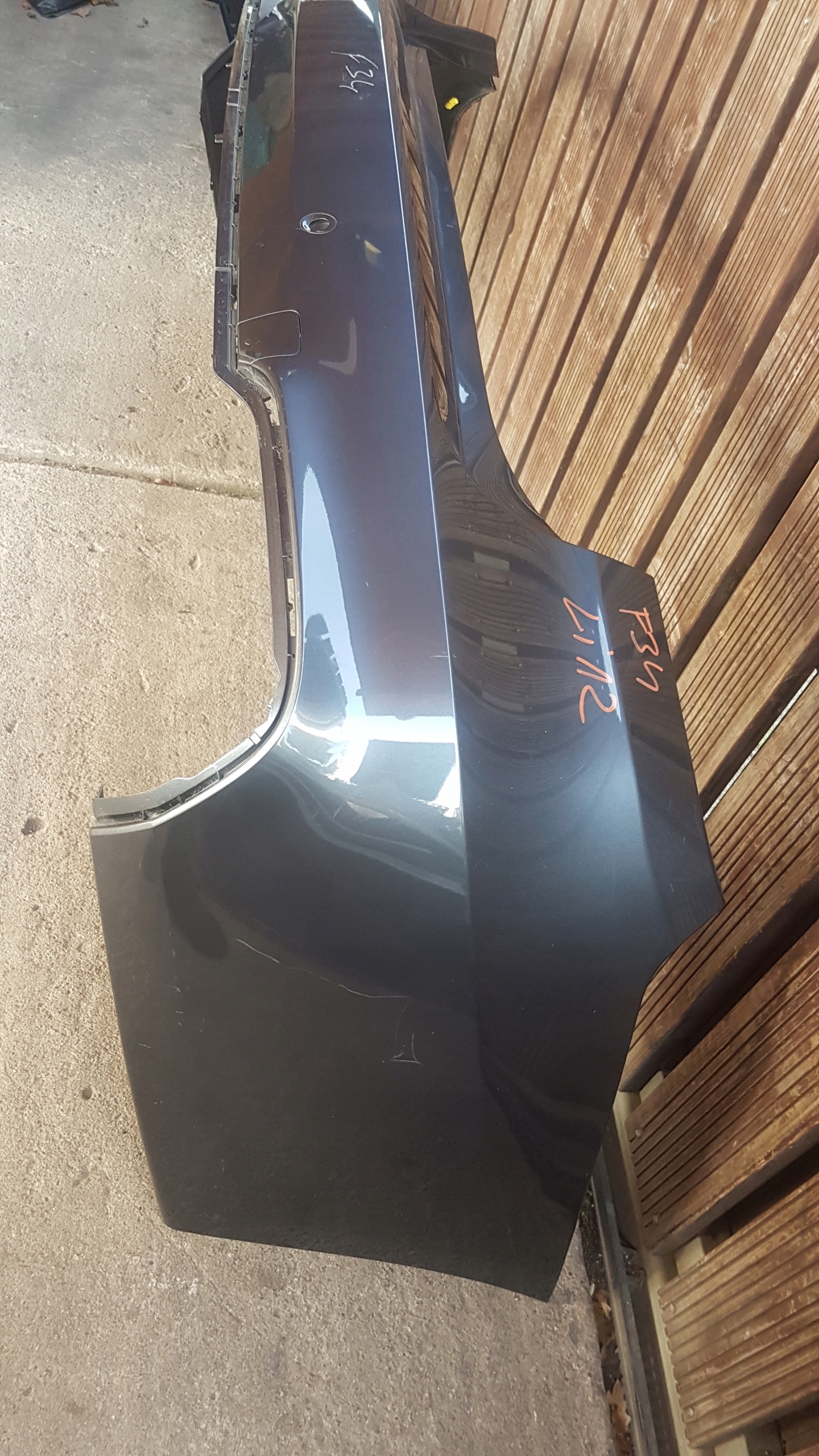 bumper rear part rear BMW F34 GT m-packet MINERALGRAU