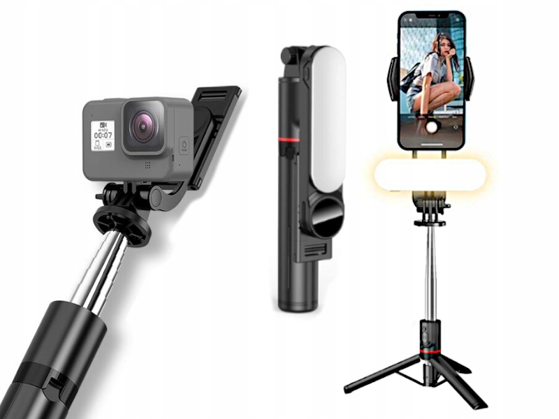 Kijek Selfie Stick Statyw do Nagrywania Filmików