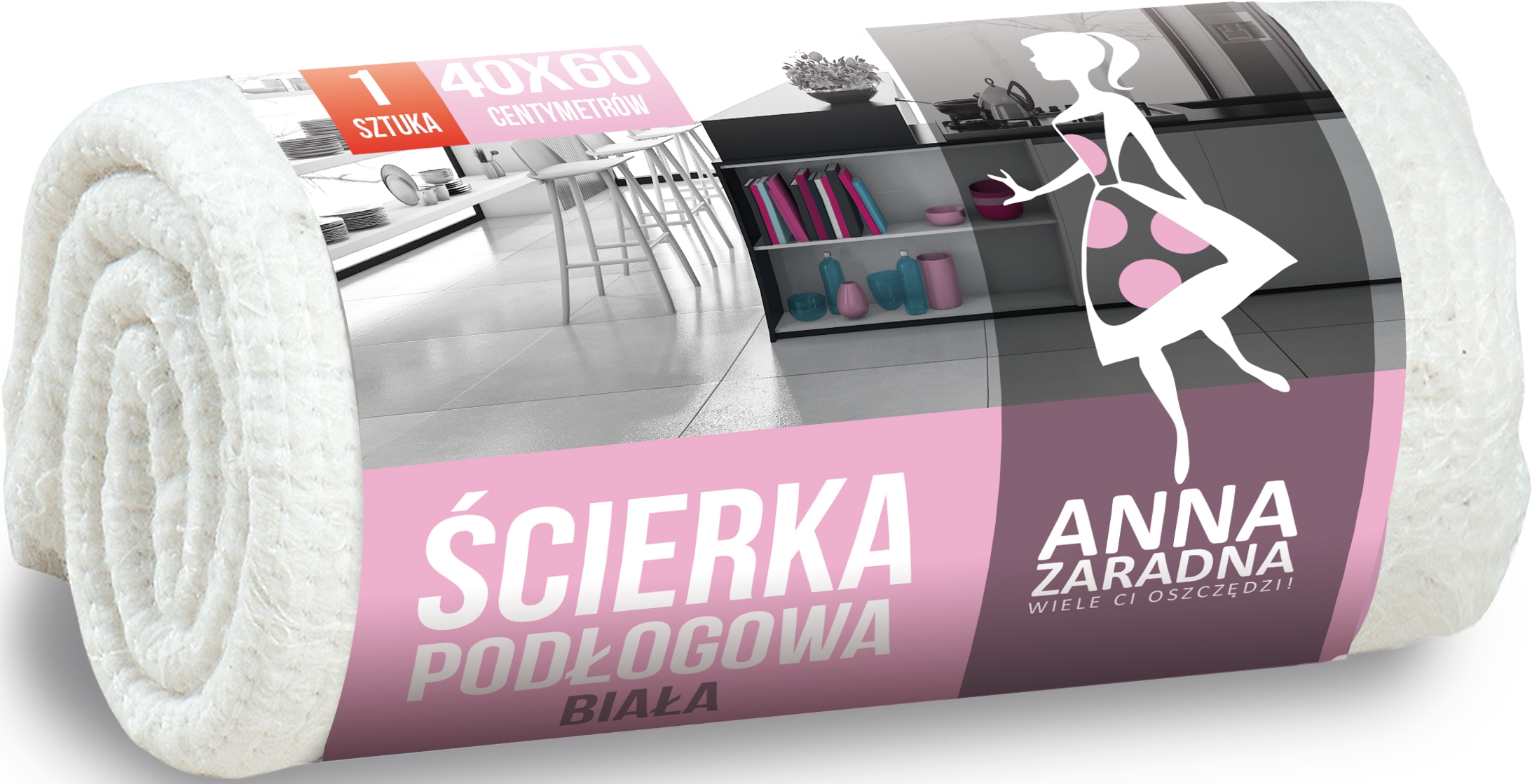 

Ścierka Podłogowa Anna Zaradna Biała 40 x 60 cm