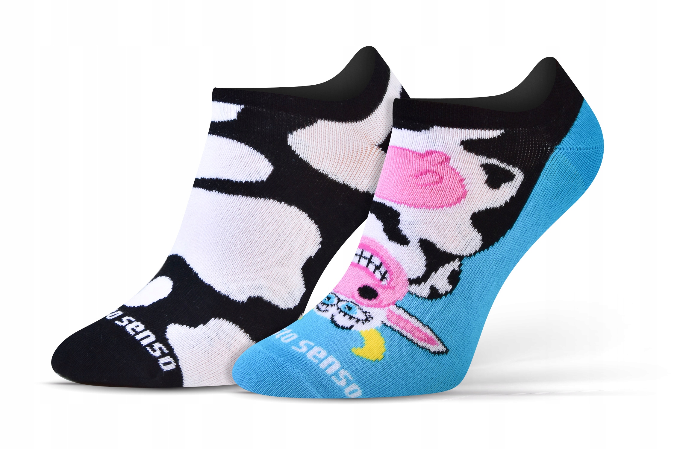 Kolorowe wesołe stopki NIE DO PARY krowa 43-46