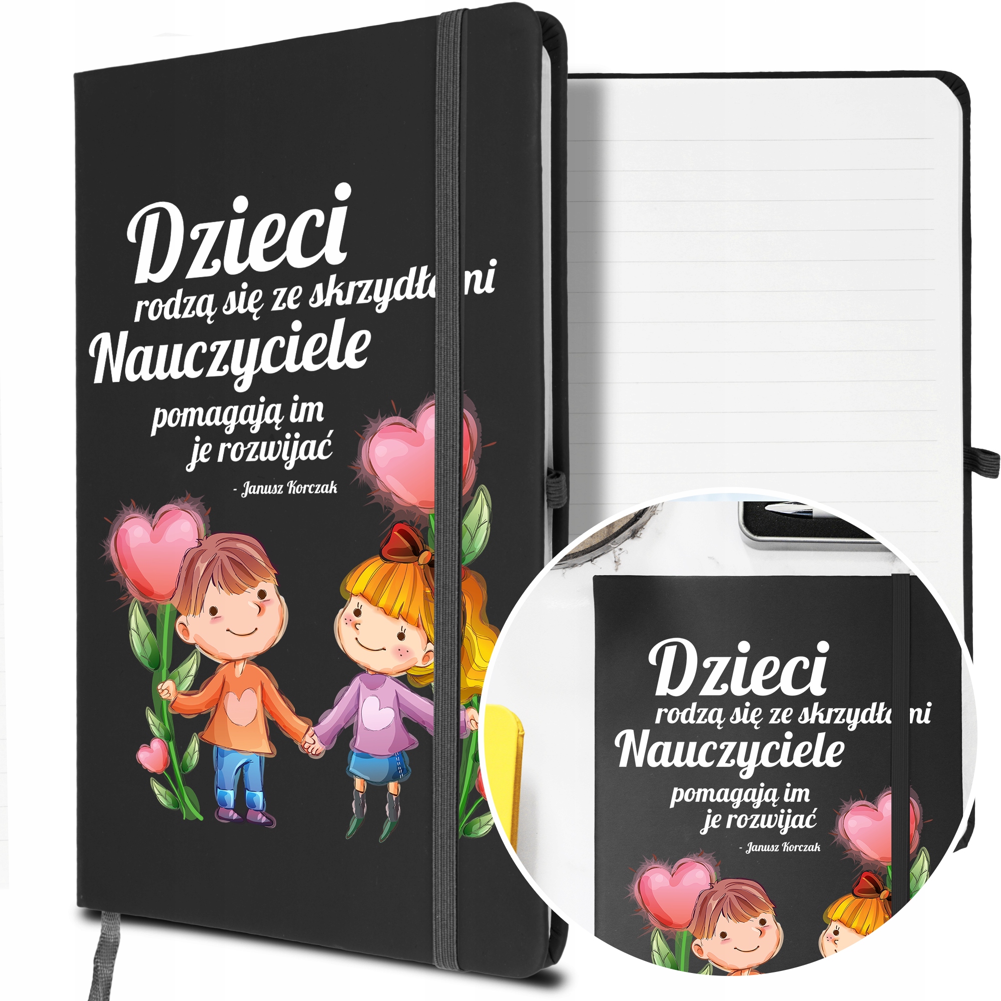 

Notes A5 z Gumką dla Przedszkolanki