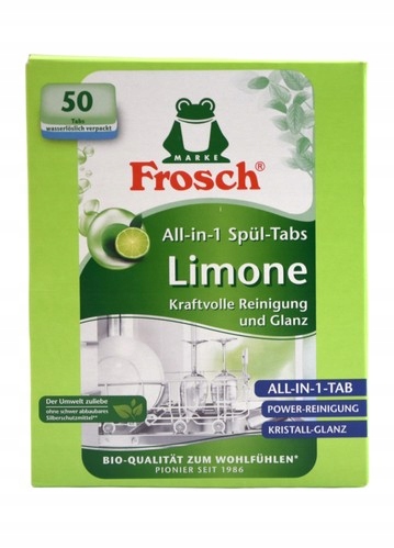 Levně Frosch 50 Ks Tablety Do Myčky Limetkové