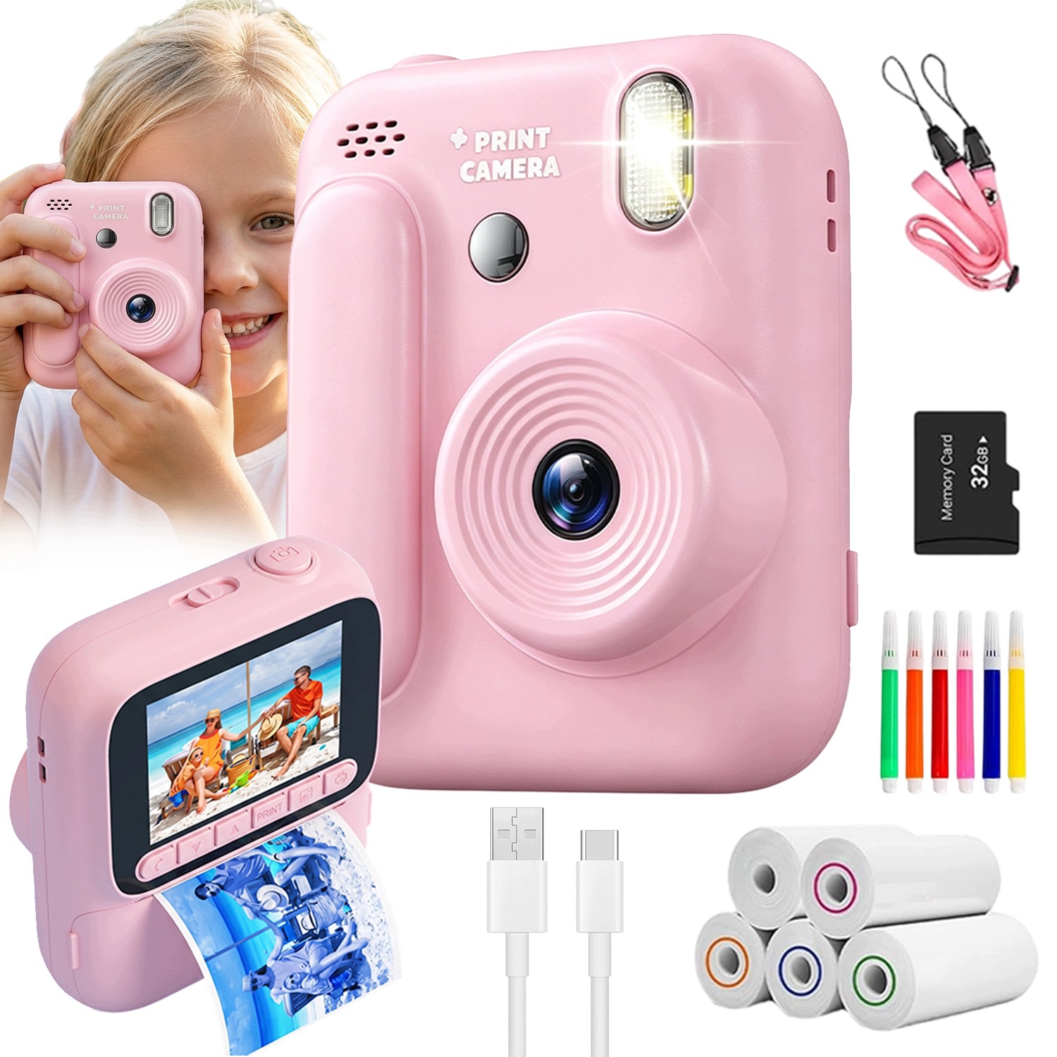 Instantní Fotoaparát Pro Děti Termální Tiskárna Dárek