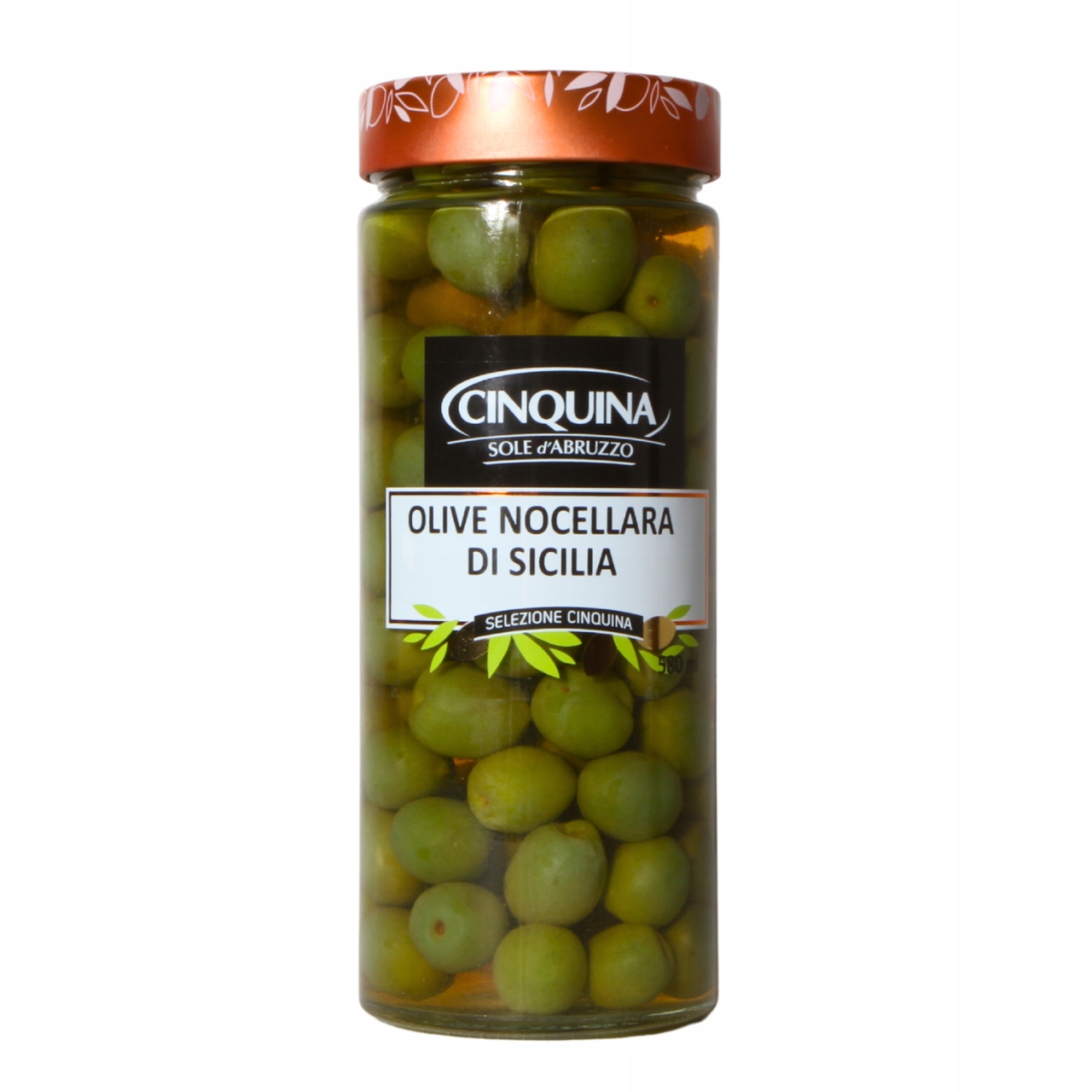 Cinquina Zelené Olivy Nocellara Sicílie 320g Itálie