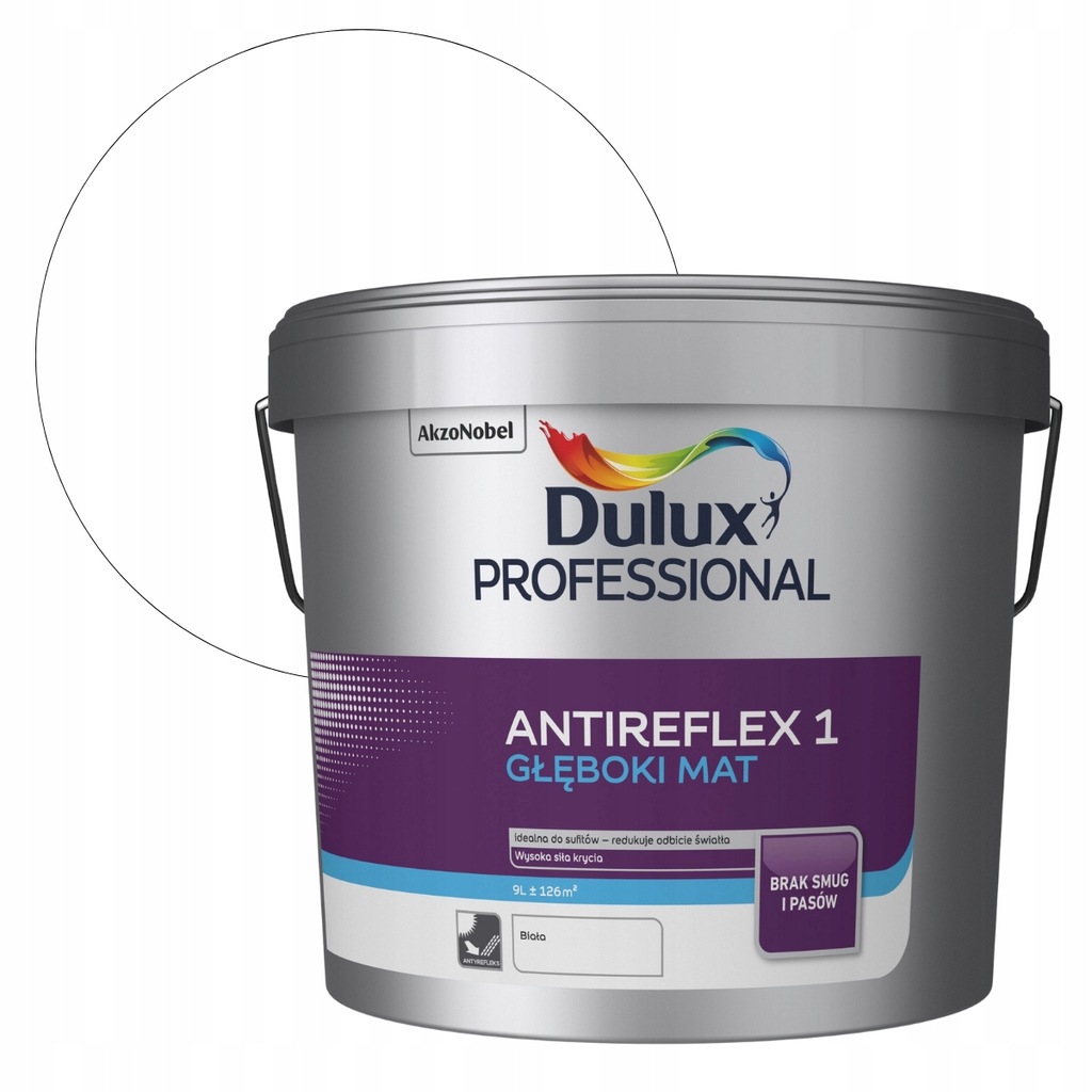 Dulux Antireflex 1 Barva Bílá Latexová Na Stropy Matná 9L