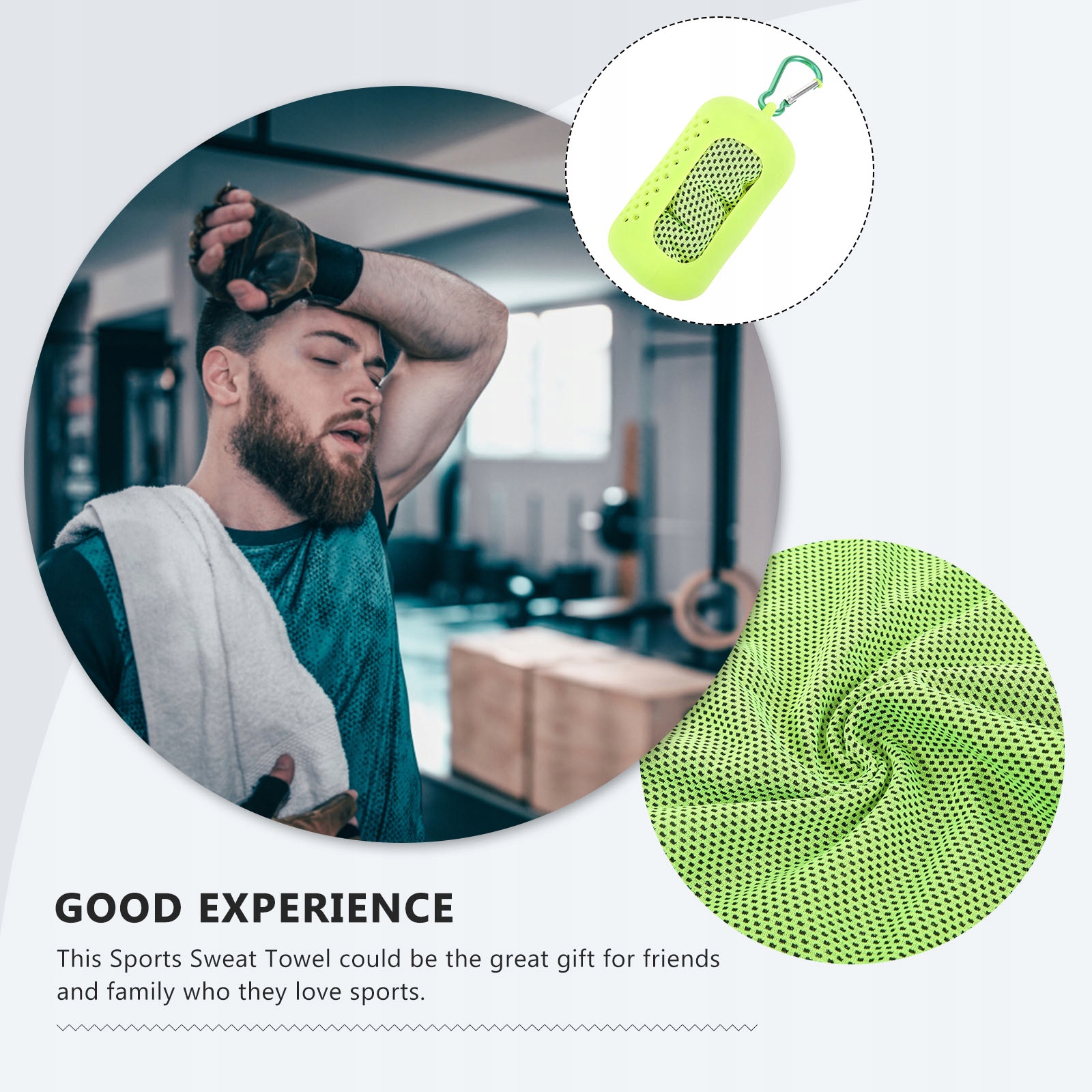 RĘCZNIK SPORTOWY SZYBKO WYSYCHAJĄCY PODRÓŻUJĄCYCH I TRENUJĄCYCH Marka bez marki