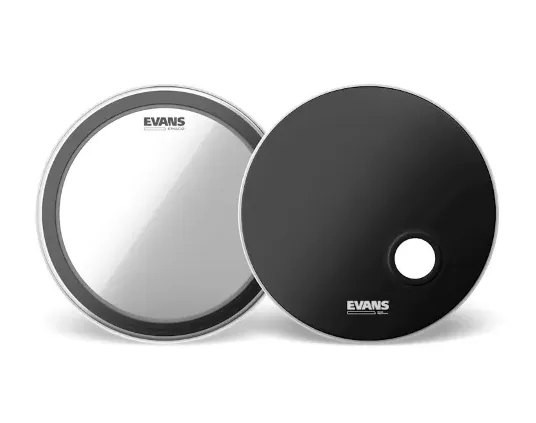 Evans Emad II Clear Emad Resonant Black 18"