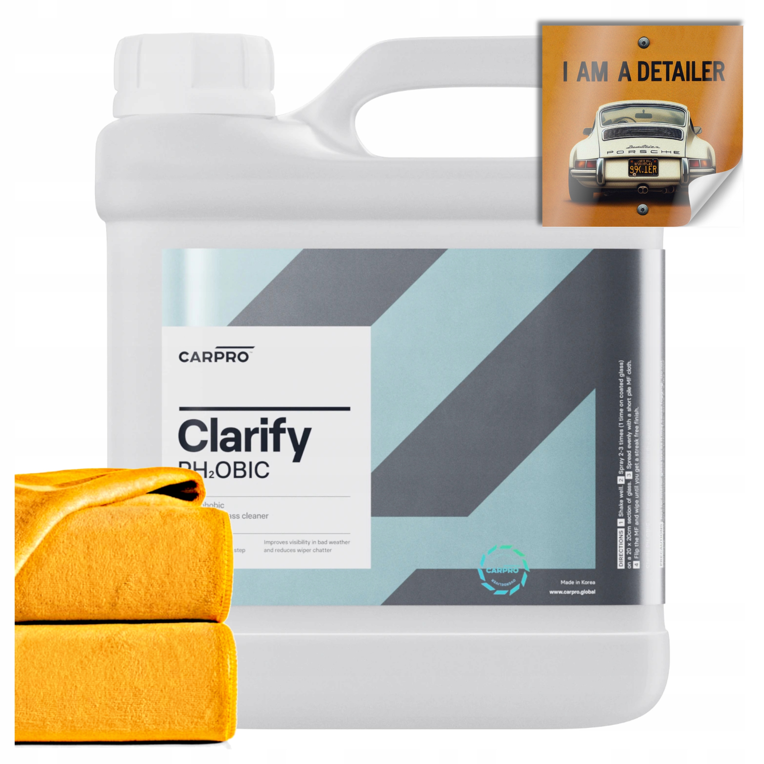 Carpro Clarify Phobic Prípravok Na Čistenie Okien s hydrofóbnym účinkom 4000 ml 4L