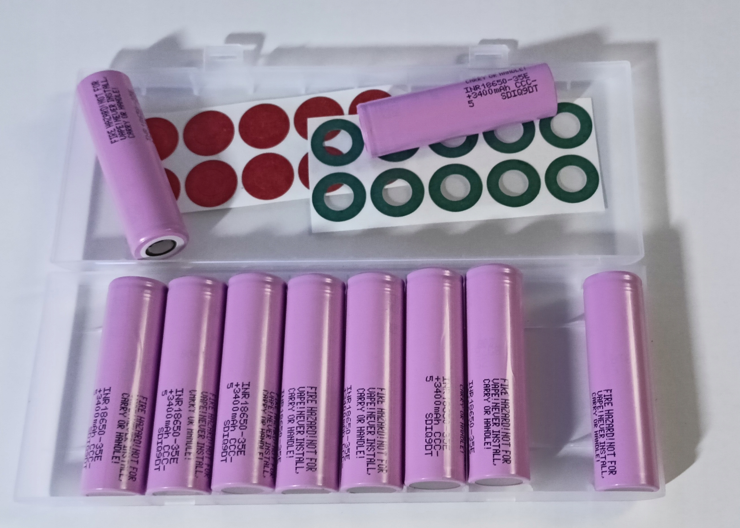 Blistr 10ks baterie Li-ion Samsung INR18650-35E 8A/13A Nové r.25/10