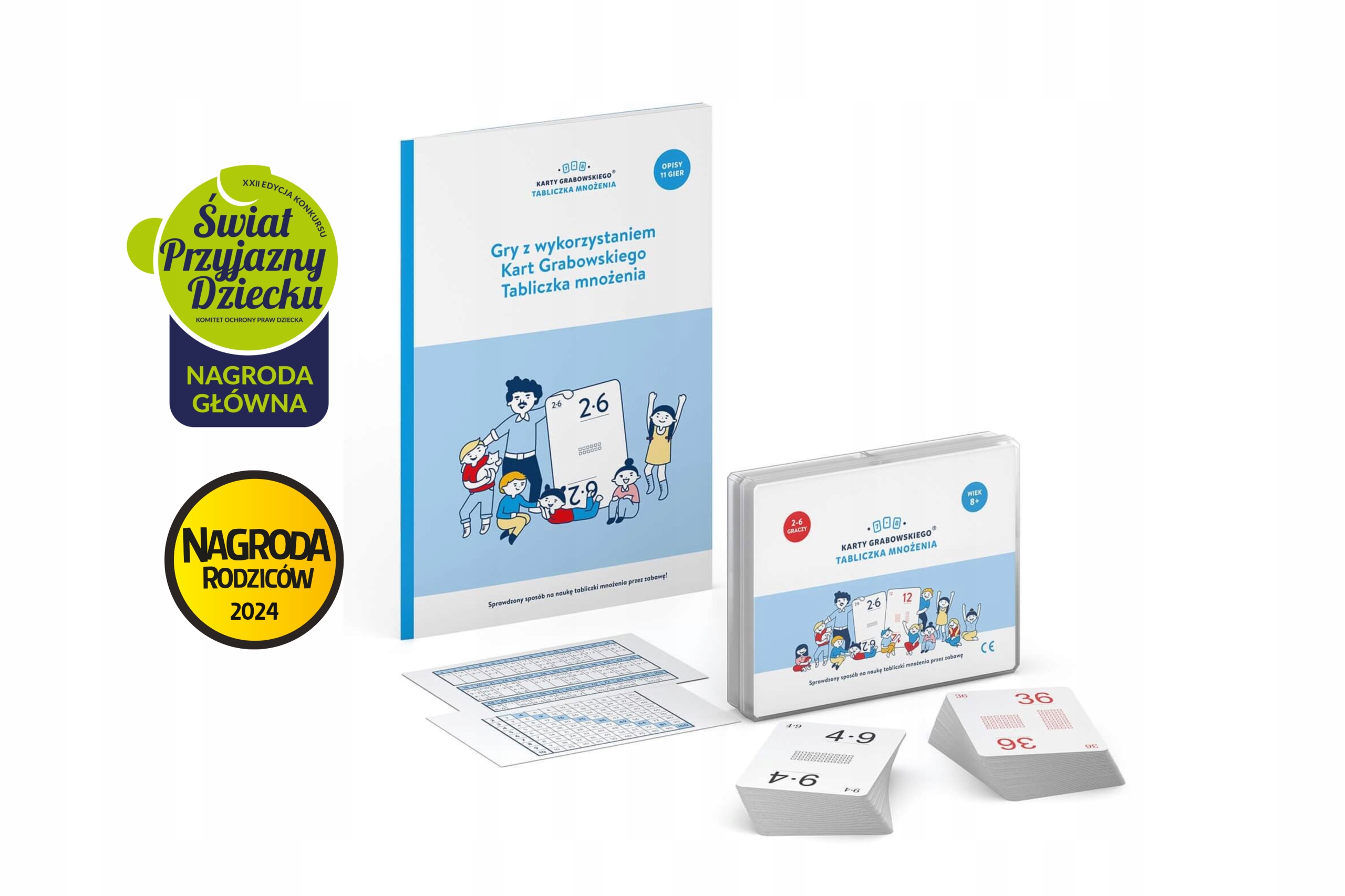 Karty Grabowskiego Tabliczka mnożenia 11 gier