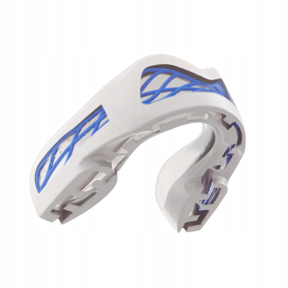 Safe Jawz Chránič zubů Nitro Series White and Blue, Senior, Bez příchuti