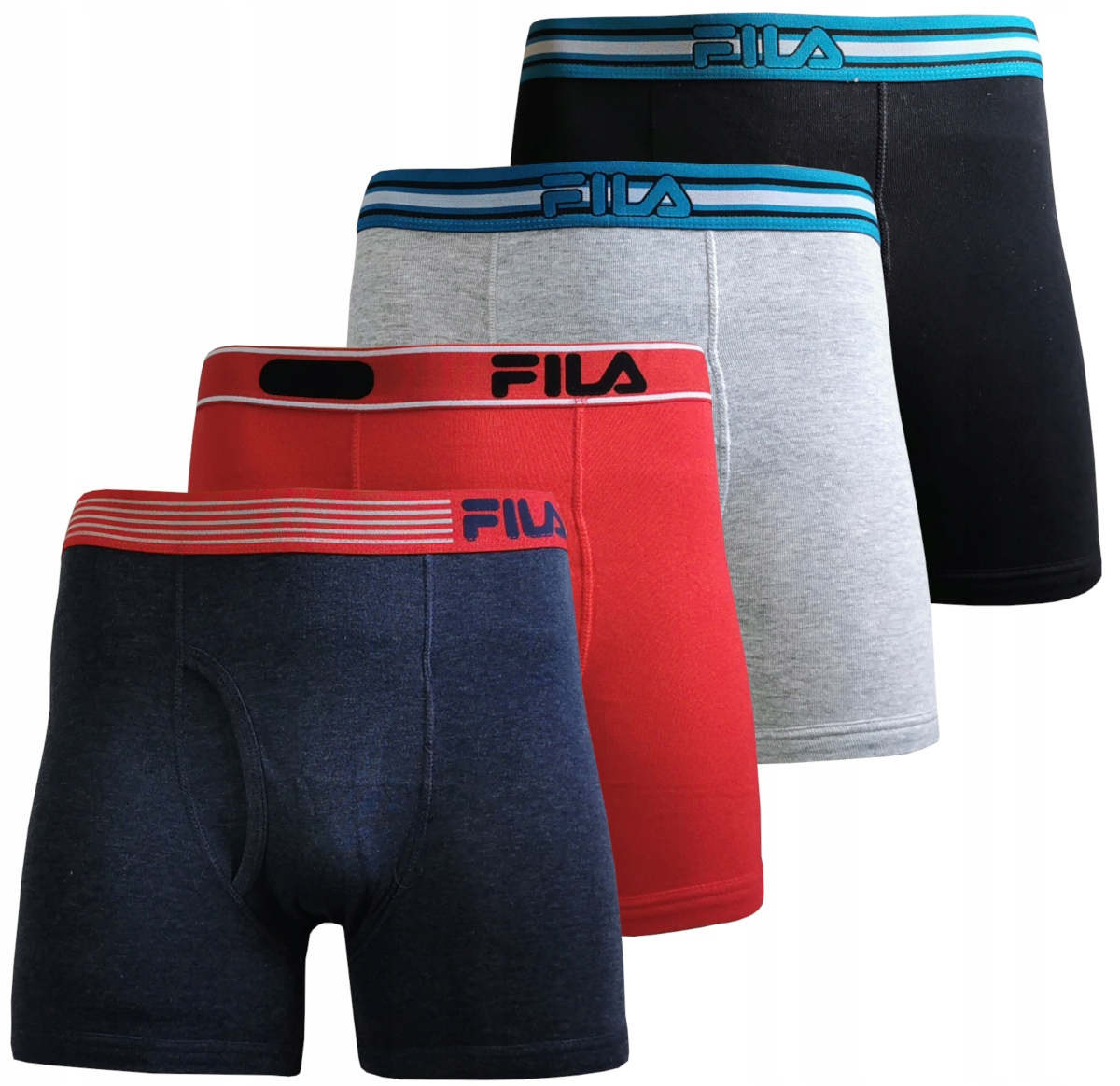 FILA Oldscool Bokserki Męskie Majtki 4 SZTUKI