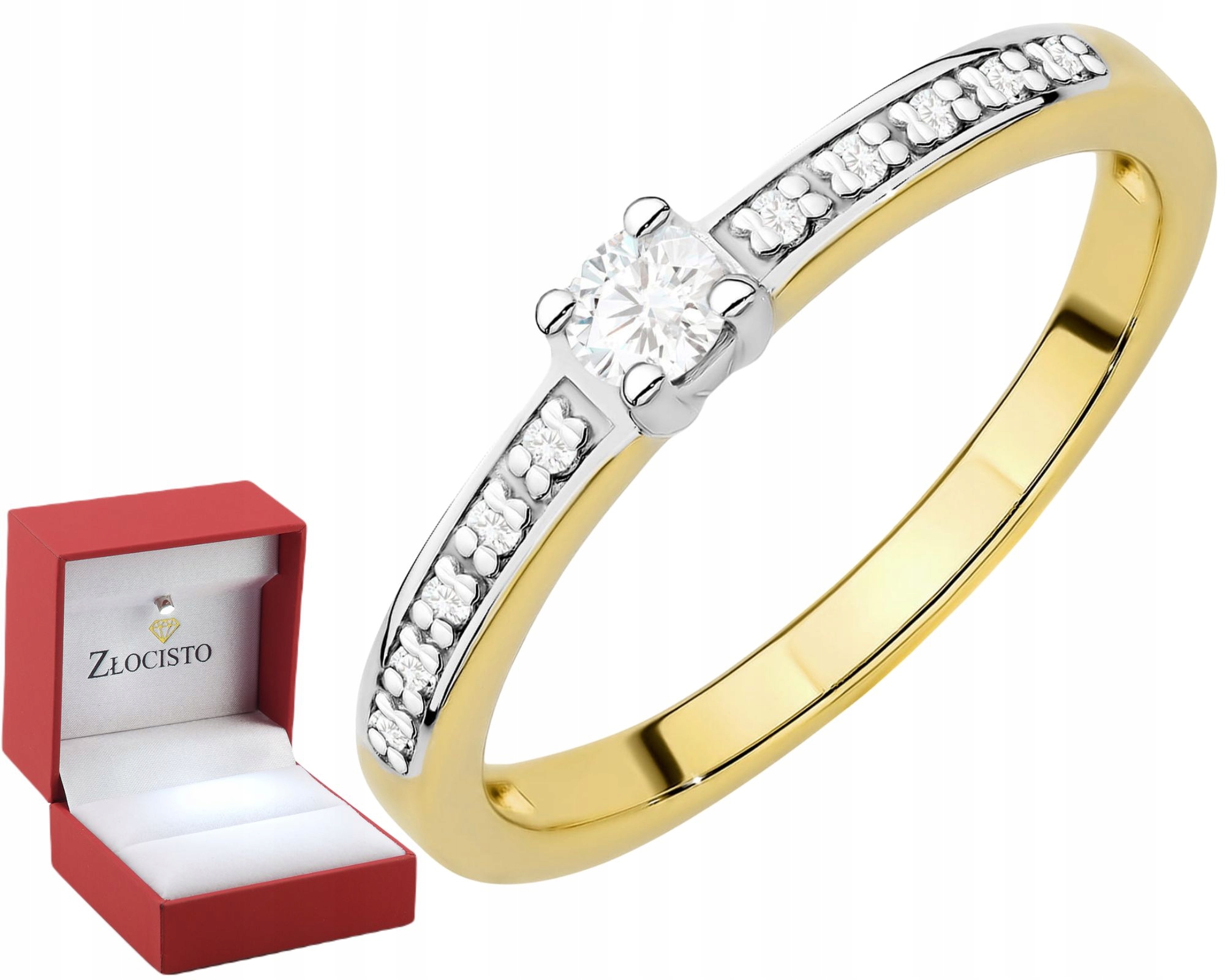 Prstýnek Zlatý Briliant Lab Zlato 585 Jako Dárek Gravírování