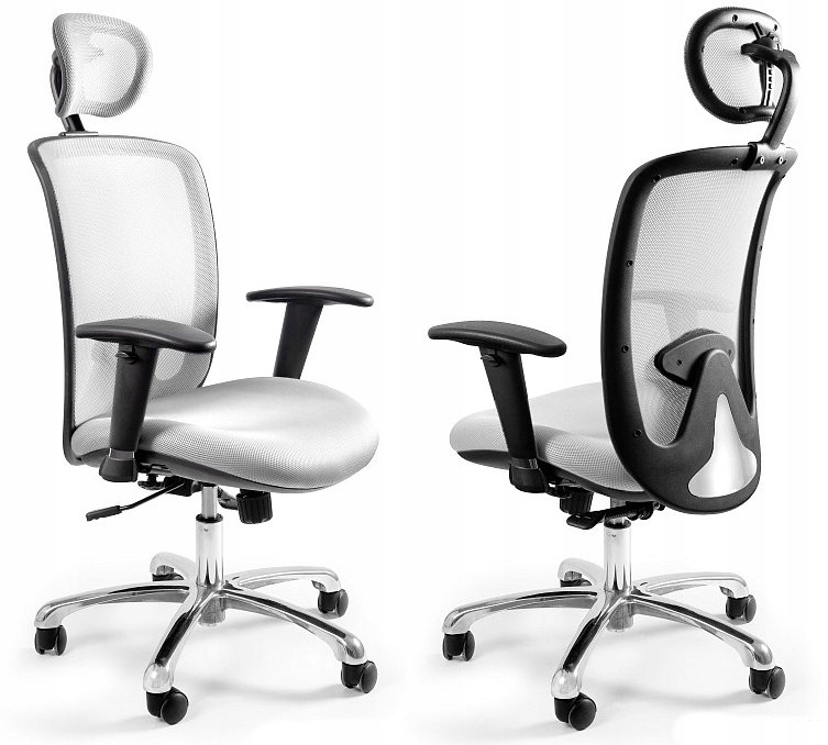 Ergonomiczny Fotel biurowy Expander biały Unique